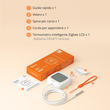 Carica l'immagine nel visualizzatore di Gallery, SONOFF SNZB-02LD Sensore di Temperatura Impermeabile Zigbee - Sonda in Acciaio Inossidabile 1,5 m, Display LCD, Interval