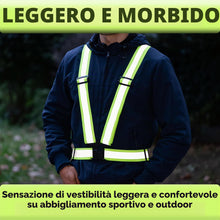 Carica l'immagine nel visualizzatore di Gallery, AVANA Gilet catarifrangente Gilet di sicurezza riflettente Regolabile Giubbotto leggero Alta visibilità Jogging Ciclismo