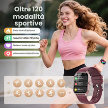 Carica l'immagine nel visualizzatore di Gallery, Smartwatch Donna,1.83''Orologio Smartwatch Donna con Chiamate/Notifiche WhatsApp,120 Modalità Sportive, Sonno Cardiofreq
