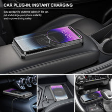 Carica l'immagine nel visualizzatore di Gallery, TICFOX Tappetino Di Ricarica Per Auto, Caricatore Wireless Auto Pad, Caricabatterie wireless per auto da 15W per telefon