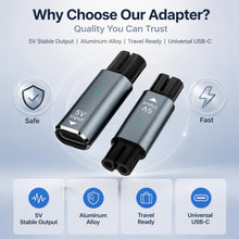 Carica l'immagine nel visualizzatore di Gallery, Adattatore Caricatore USB-C 5 V Compatibile con Rasoi