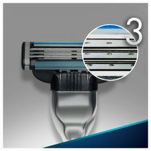 Carica l'immagine nel visualizzatore di Gallery, Gillette Mach 3 Rasoio Uomo, 3 Lamette da Barba da 3 Lame, Multicolore