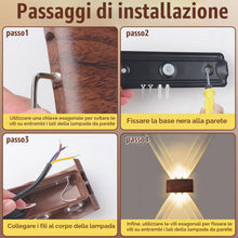 Carica l'immagine nel visualizzatore di Gallery, 2 pezzi Lampada da Parete Interno Esterno 6W Bianco Caldo 3000K IP65