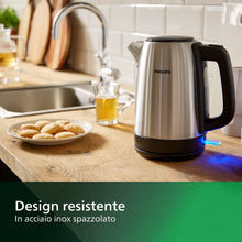 Carica l'immagine nel visualizzatore di Gallery, Philips Bollitore Elettrico Daily, 1,7 L, Ebollizione rapida, Acciaio Inox