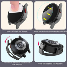 Carica l'immagine nel visualizzatore di Gallery, Diruite 2+2 Pezzi Cover per Samsung Galaxy Watch 5/4 44mm Cover+Pellicola