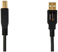 Carica l'immagine nel visualizzatore di Gallery, AmazonBasics Cavo USB 2.0, A-maschio a B-maschio, con connettori placcati in oro (3 m) per Stampante, Nero
