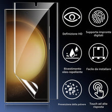 Carica l'immagine nel visualizzatore di Gallery, Coiwxmoi 3 Pezzi Pellicola Compatibile con Samsung Galaxy S23 Ultra 5G, HD Trasparente Film TPU Pellicola Protettiva [No