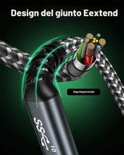 Carica l'immagine nel visualizzatore di Gallery, Cavo di Prolunga USB C [100W/2M] Cavo Type C Maschio a Femmina 10Gbps