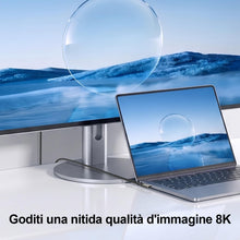 Carica l'immagine nel visualizzatore di Gallery, ZIKNYDO Cavo USB Type C 2 metri, 8K@30Hz, 4K@144Hz, 20Gbps, 240W, 90 Gradi