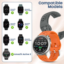 Carica l'immagine nel visualizzatore di Gallery, 6 Pezzis Cinturino per Amazfit Active 2/Active/Active 3 Premium/Garmin Vivoactive 5/Amazfit GTS/GTS 2/2 Mini, 20mm Regol