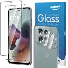 Carica l'immagine nel visualizzatore di Gallery, 2+2 Pezzi Vetro Temperato per Motorola Moto G56 5G, Pollici Pellicola Prottetiva con Pellicola Fotocamera Anti Graffio D
