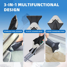 Carica l'immagine nel visualizzatore di Gallery, 3 in 1 Raschietto Spatola per Silicone Raschietto, LINKINNO Strumenti per Calafataggio Rimozione Tira del Silicone per S