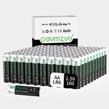 Carica l'immagine nel visualizzatore di Gallery, Batterie AA 100 pezzi, batterie LR6 1,5 V alcaline, potenza duratura, ad alte prestazioni, può essere utilizzata per gio