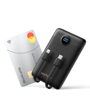Carica l'immagine nel visualizzatore di Gallery, Power Bank 10000mAh 22,5W Caricatore Portatile Ricarica Rapida (Nero)