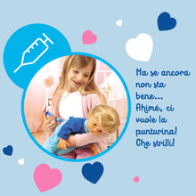 Carica l'immagine nel visualizzatore di Gallery, Cicciobello Bua, Bambola Interattiva con Accessori, Giochi Bambini 2 anni, Cicciobello con Accessori per la Cura Come Termometro e Stetoscopio, Usa il Ciuccio per Farlo Smettere di Piangere!