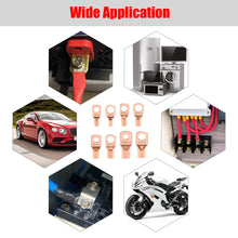 Carica l'immagine nel visualizzatore di Gallery, YIXISI 120 Pezzi M6/M8 Ring Terminali Connettori Kit, Capicorda Cavo Batteria, Capicorda Elettrici ad Anello di Rame, pe