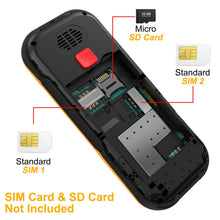 Carica l'immagine nel visualizzatore di Gallery, CHAKEYAKE GSM Telefono Cellulare per Anziani con Tasti Grandi, telefoni cellulari per anziani Supporto SIM Doppio, 1800m