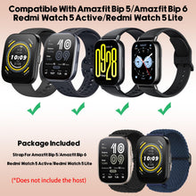 Carica l'immagine nel visualizzatore di Gallery, 2 Pezzi Cinturini Compatibili con Amazfit Bip 6/Bip 5, 22 MM Cinturini Compatibili con Amazfit Bip 5/Bip 6 Cinturino Ela