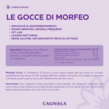 Carica l'immagine nel visualizzatore di Gallery, CAGNOLA | Integratore Melatonina Per Dormire e Ridurre i Risvegli Notturni, Favorisce Rilassamento, Le Gocce di Morfeo 5