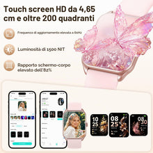 Carica l'immagine nel visualizzatore di Gallery, Smartwatch Donna,1.83''Orologio Smartwatch Donna con Chiamate/Notifiche WhatsApp,120 Modalità Sportive, Sonno Cardiofreq
