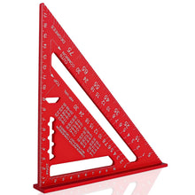 Carica l'immagine nel visualizzatore di Gallery, Squadra da Falegname，Squadra Combinata Multifunzione，Righello Triangolare Metrico，quadrato carpentiere ad alta precision