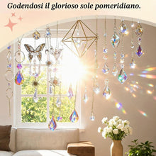 Carica l'immagine nel visualizzatore di Gallery, 400PCS Acchiappasole Cristallo,Crystal Suncatcher,Appendere Vetro Acchiappa Sole,Pendenti Prismi Cristallo,Appeso Arcoba