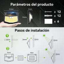 Carica l'immagine nel visualizzatore di Gallery, Luci LED Solare Esterno Giardino - 248 LED Luce Esterne con Pannello Solari