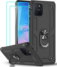 Carica l'immagine nel visualizzatore di Gallery, LeYi per Cover Samsung Galaxy S10 Lite / A91 Custodia con Vetro Temperato [2 Pack], Grado Militare 360° Magnetica Anello