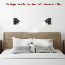 Carica l'immagine nel visualizzatore di Gallery, Maclean Applique MCE369 GU10 con interruttore Max. 40W | design moderno per soggiorno, camera da letto e corridoio | 55x