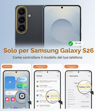 Carica l'immagine nel visualizzatore di Gallery, Trasparente Cover con Cordino per Samsung Galaxy S26 5G, Nero