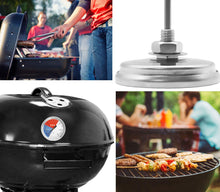 Carica l'immagine nel visualizzatore di Gallery, Termometro analogico per barbecue, resistente alla temperatura, per BBQ e affumicatore, diametro 5,2 cm, range 0°C - 300
