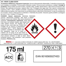Carica l'immagine nel visualizzatore di Gallery, Clima Odor, Detergente Igienizzante e Disodorante per Clima Auto, Valvola Autobloccante, Agisce in 15 minuti, 175ml