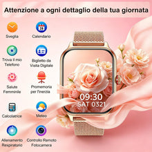 Carica l'immagine nel visualizzatore di Gallery, LODIMEKE Smartwatch Pressione Sanguigna e Chiamate, 1.96" Orologio Uomo Donna Fitness con Cardio Contapassi Sonno, 100+ 