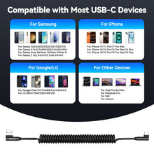 Carica l'immagine nel visualizzatore di Gallery, OTraki Cavo USB-C Corto 0.8 m Angolo Retto per Ricarica Rapida Portatile
