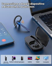Carica l'immagine nel visualizzatore di Gallery, New Bee Auricolare Bluetooth Singolo V5.1 con 72 Ore di Conversazione