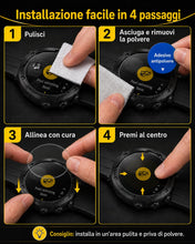 Carica l'immagine nel visualizzatore di Gallery, LUSEE 3 Pezzi Pellicola Vetro Temperato per Orologio Intelligente Rotondo, Diametro 30 mm (1,18 Pollice), 9H Durezza 2.5