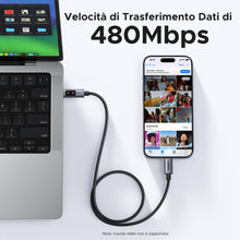 Carica l'immagine nel visualizzatore di Gallery, UGREEN Uno Cavo USB C 100W Nylon Intrecciato Ricarica Rapida (2M)