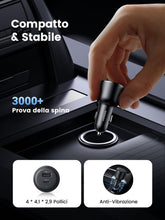 Carica l'immagine nel visualizzatore di Gallery, UGREEN 63W Caricatore Auto USB C PD 3.0 QC 3.0 PPS 45W Accendisigari USB