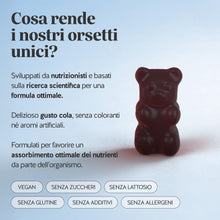 Carica l'immagine nel visualizzatore di Gallery, Bears with Benefits - Gommose Guaranà Caffeina - Energia - 30 pezzi