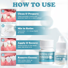 Carica l'immagine nel visualizzatore di Gallery, Cemento Dentale Definitivo, Kit per Otturazioni Dentali, 5g+5ml