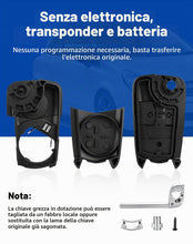 Carica l'immagine nel visualizzatore di Gallery, Guscio per chiave auto per Opel, Corsa, Astra Zafira, Meriva, Antara, Tigra, Signum Combo, 2 tasti, custodia di ricambio