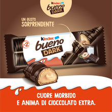 Carica l'immagine nel visualizzatore di Gallery, Kinder Bueno Dark, Snack al Cioccolato Fondente, 3 Confezioni