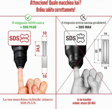 Carica l'immagine nel visualizzatore di Gallery, SCHWABENBACH® Scalpello SDS Plus per Fori 86x45mm - Scatole da Incasso