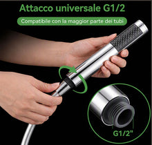 Carica l'immagine nel visualizzatore di Gallery, Doccino per Doccia, Cromo (Argento (con tubo dell'acqua))