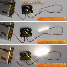 Carica l'immagine nel visualizzatore di Gallery, Dimmer led DC 12V-24V PWM 30A dimmer controller LED Light Strip dimmer Manopola di comando dell'interruttore regolazione