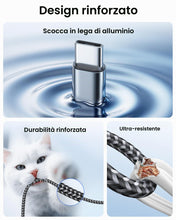 Carica l'immagine nel visualizzatore di Gallery, RAVIAD 3 in 1 Caricatore Apple Watch, 1.2M Cavo USB Multiplo