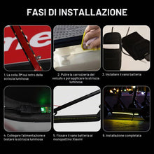 Carica l'immagine nel visualizzatore di Gallery, Luce Striscia LED, Luci Striscia LED Pieghevole Scooter Elettrico Impermeabile SUNJULY Per Xiaomi M365 Per la Decorazion