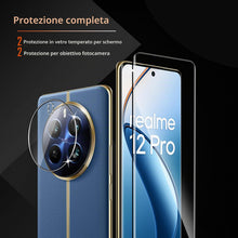 Carica l'immagine nel visualizzatore di Gallery, Pellicola Protettiva per Realme 12 Pro / 12 Pro+ / 12 Pro Plus 5G con Pellicola Fotocamera, 9H Vetro Temperato Film, HD 