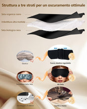 Carica l'immagine nel visualizzatore di Gallery, Aosun Mascherina per Dormire, Maschera per Dormire in Pura Seta di Gelso al 100% - Mascherina Occhi per Dormire Ipoaller