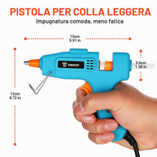 Carica l'immagine nel visualizzatore di Gallery, Pistola Colla a Caldo Mini: DEKO 50W Pistola a Caldo per Crafting con 85 Pezzi 7mm×120mm Colla a Caldo, per Scuola, DIY,